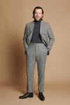 Wool & Cashmere Glenplaid Suit