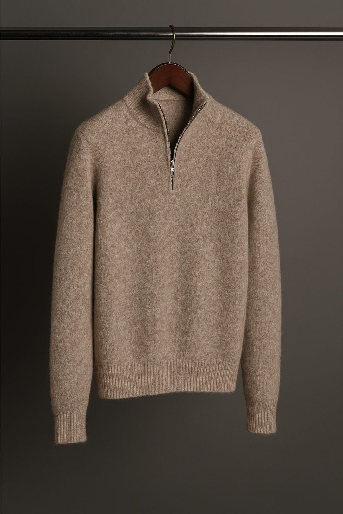 Made-to-Measure Cashmere 1/4 Zip Sweater