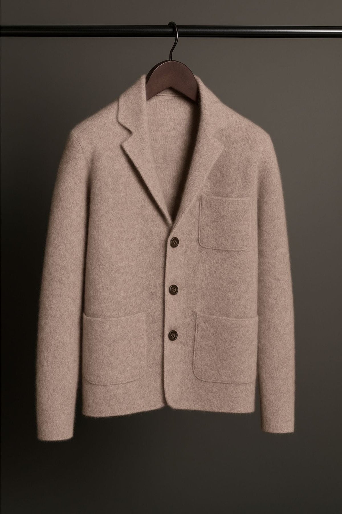 Made-to-Measure Cashmere Cardigan Jacket