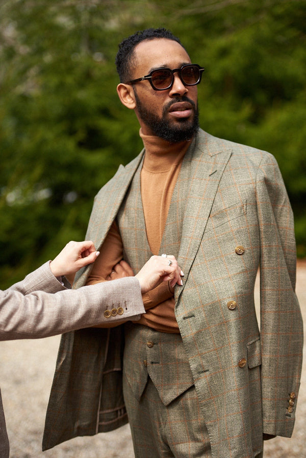 Bamboo Windowpane Suit