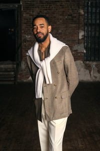 Color: Sage Windowpane