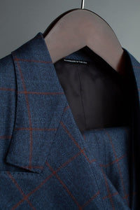 Color: Navy Windowpane Old