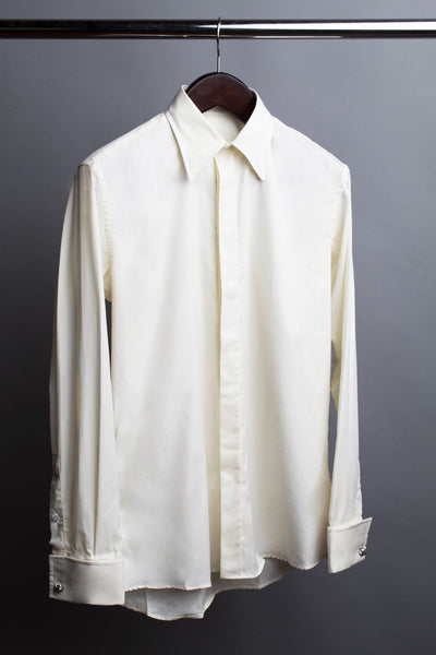 DRESSTIER別注INDIVIDUALIZED SHIRTS 15-32 Stretchy tuxedo shirt in classic finely woven twill | Tailor